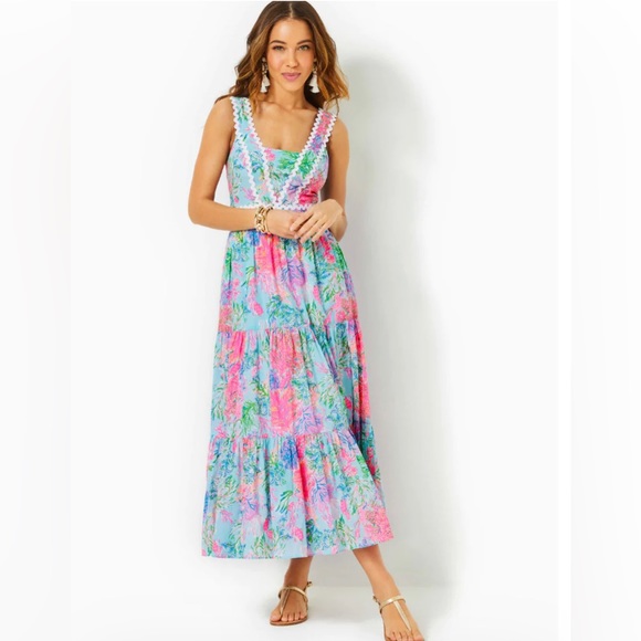 Like new! Lilly Pulitzer Pollie Midi - Picture 1 of 2